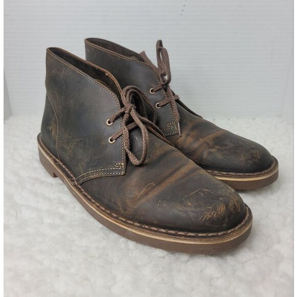 Clarks Bushacre 2 Mens Size 9 Brown Chukka Boot Shoes - Picture 1 of 10